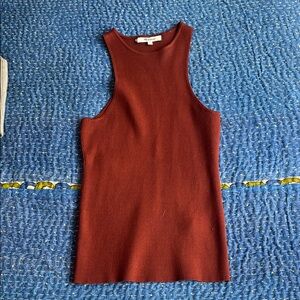 Rust Sleeveless Knit Top madewell